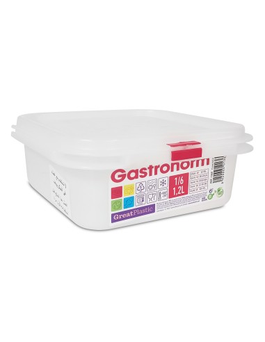 BOITE EN PLASTIC GASTRONORM 1.2L