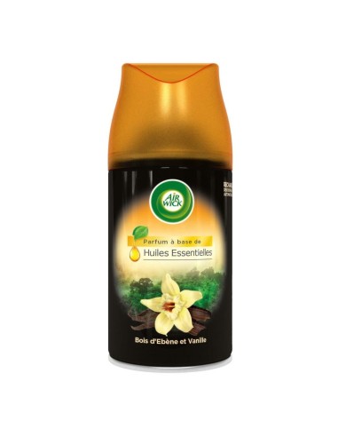 AIR WICK "Huiles Essentielles Bois D'ébène& Vanille"