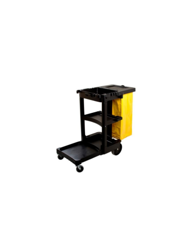 Chariot ménage (2 roues fixes / 2 roulettes pivotantes) RUBBERMAID
