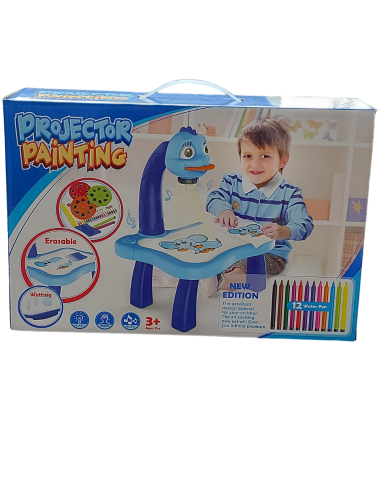 TABLEAU DE PEINTURE ET MUSIQUE AVEC PROJECTEUR