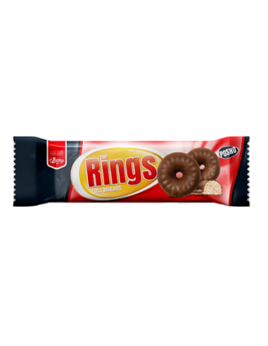 RINGS WITH COCOA COATING 90G C/20