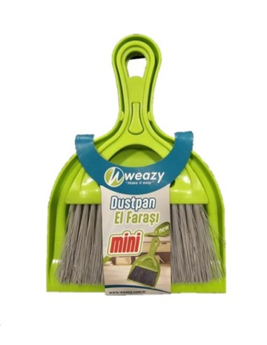 ENSEMBLE DE MINI PELLE A POUSSIERE ET BROSSE WEAZY